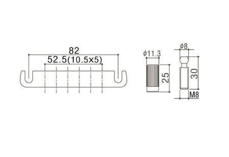 Gotoh 510FA Cosmo Black TailPiece - Thumbnail