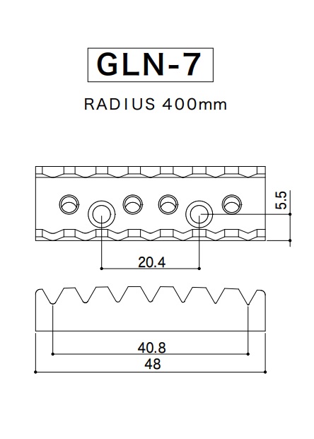 Gotoh GLN-7 7 Telli Elektro Gitar 48mm Chrome Locking Nut-Kilitli Üst Eşik - 2