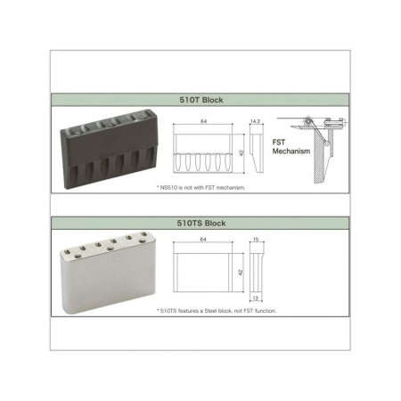 Gotoh NS510T-FE2-C FST Mekanizmalı Stratocaster Köprü Seti - Thumbnail