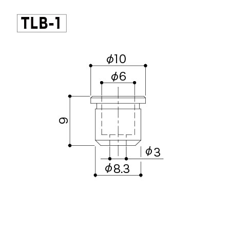 Gotoh TLB1-N Relic Elektro Gitar Tel Yüzüğü-String Ferrule 6'lı Set - Thumbnail