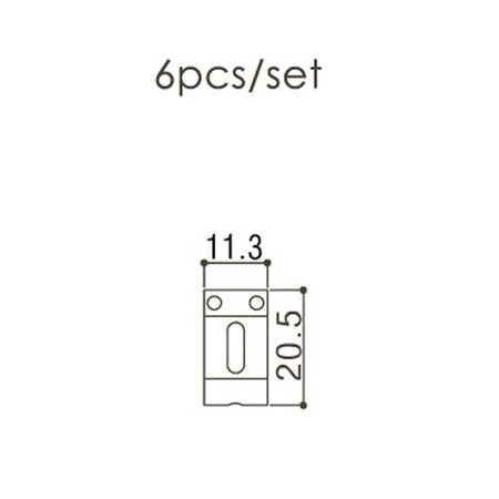 Gotoh S-101 Strat/Tele Gitar Saddle 6'lı Set - 3