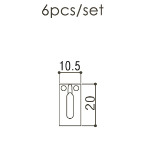 Gotoh S21C Strat ve Tele Saddle Set - Thumbnail