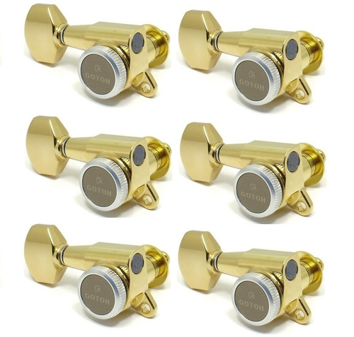 Gotoh SG381-07L-MGT Gold Kilitli Solak Tek Sıra Elektro Gitar Burgu Takımı - 2