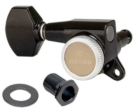 Gotoh SG381-07L-MGT Tek Sıra Solak Kilitli Siyah Elektro Gitar Burgu Takımı - Gotoh