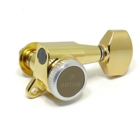 Gotoh - Gotoh SG381-07R-MGT Gold Kilitli Tek Sıra Elektro Gitar Burgu Takımı