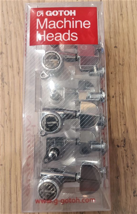 Gotoh SG381 MGT-AB20 Chrome Kilitli 3+3 Akustik Gitar Burgu Takımı - 2