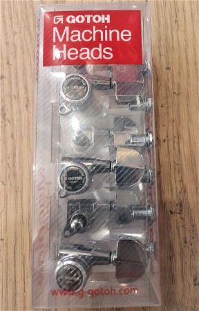 Gotoh SG381 MGT-AB20 Chrome Kilitli 3+3 Akustik Gitar Burgu Takımı - Thumbnail