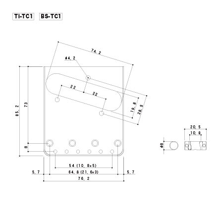 Gotoh Tİ-TC! Telecaster Titanium “In-Tune” Saddle-Bridge - Thumbnail
