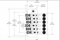 GraphTech PS-0080-GO Floyd Rose Style Bridge - Thumbnail