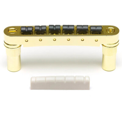 GraphTech PX-8863-G0 6mm Tune-O-Matic Gitarlar İçin SuperCharger Set (Gold) - 2