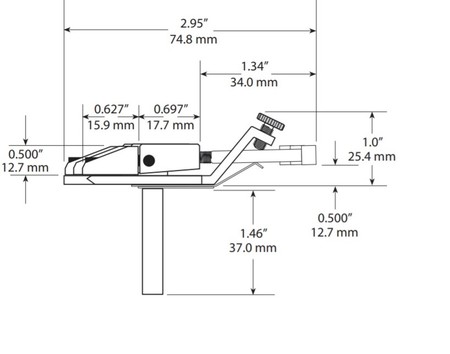 SS Bridge LB63 Floyd Rose Style -CHROME - 4