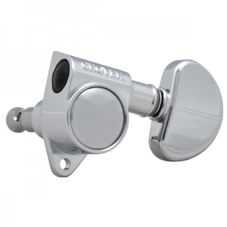 Grover 102C Original Rotomatic 3+3 Chrome Elektro ve Aksutik Gitar Burgu Takımı - Grover