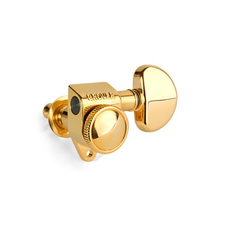 Grover 502G 3+3 Gold Kilitli Elektro ve Akustik Gitar Burgu Takımı - Grover