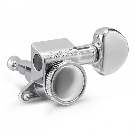 Grover 505C6 Mini Roto-Grip Chrome Kilitli Tek Sıra Elektro Gitar Burgu Takımı - Grover