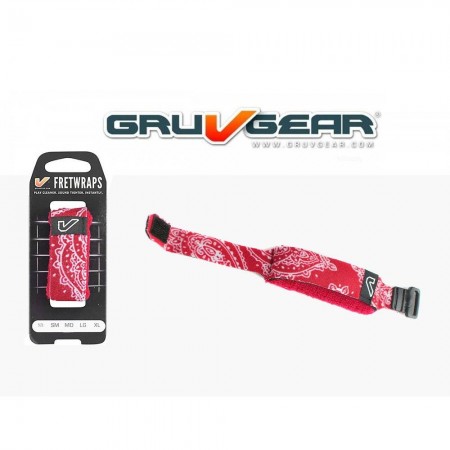 Gruv Gear FW1-BNR-SM Motorcu Kırmızı Bandana Small FretWrap - Gruv Gear