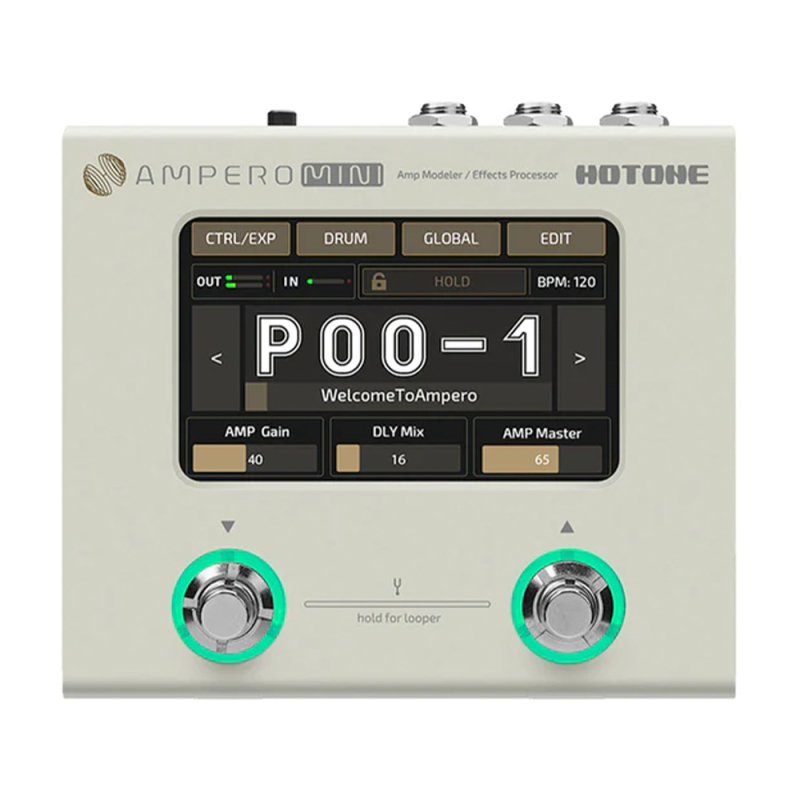 Hotone Ampero Mini Matcha Gitar Prosesörü ve Amfi Modelleyici (9V Adaptör Dahil) - 1