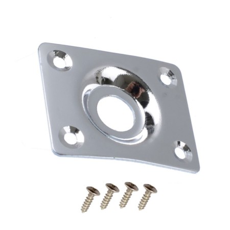 İbanez - İbanez 4JKP003-CH Chrome Square Gitar Jack Plate