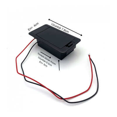 Ibanez 4PT1CBB2 SR, BTB, ATK, RG Serileri Bas Gitar 9Volt Pil Kutusu - 2