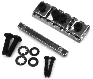 İbanez - İbanez 7 Telli 48mm Cosmo Black 2LN1MAD002 Kilitli Üst Eşik-Locking Nut Set