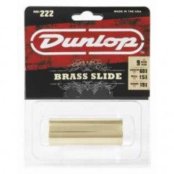 Jim Dunlop 222 ( 9 Ring) Brass & Gold Medium Slide - Thumbnail