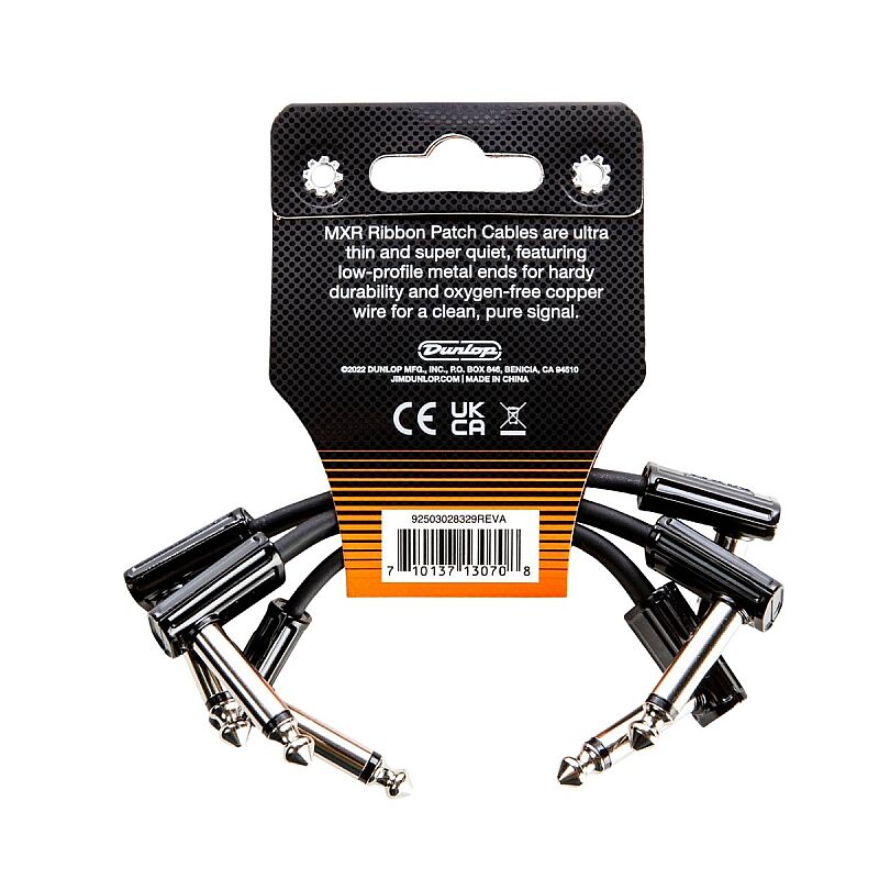 Jim Dunlop 3PDCPR03 MXR Ribbon Patch Cable 3 inç (7,6 cm) Pedal Bağlantı Kablosu - 3