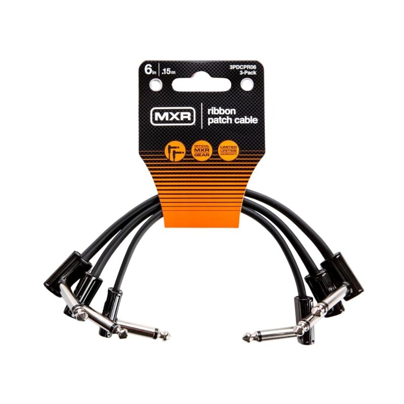 Jim Dunlop 3PDCPR06 MXR Ribbon Patch Cable 6 inç (15 cm) Pedal Bağlantı Kablosu - 1