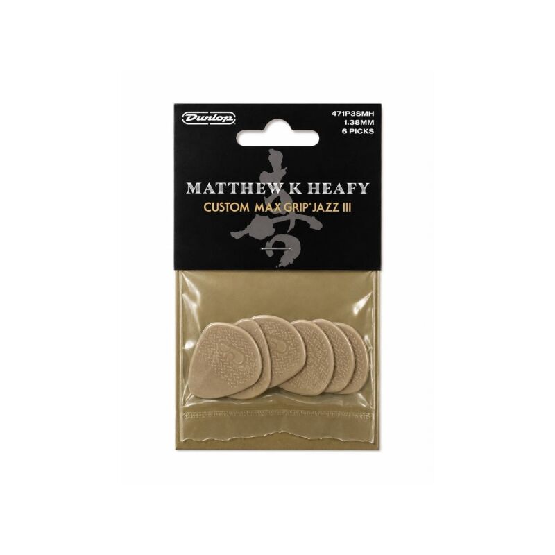 Jim Dunlop 471P3SMH Matt Heafy Custom Max Grip Jazz III 6'lı Pena - 1
