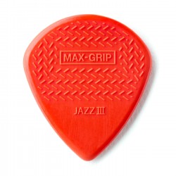 Jim Dunlop 471R3N-1 Max Grip Jazz III Nylon Kırmızı Pena - Thumbnail