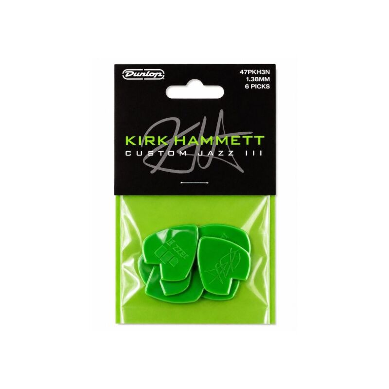 Jim Dunlop 47PKH3N Kirk Hammett Jazz III 6'lı Pena Seti - 1