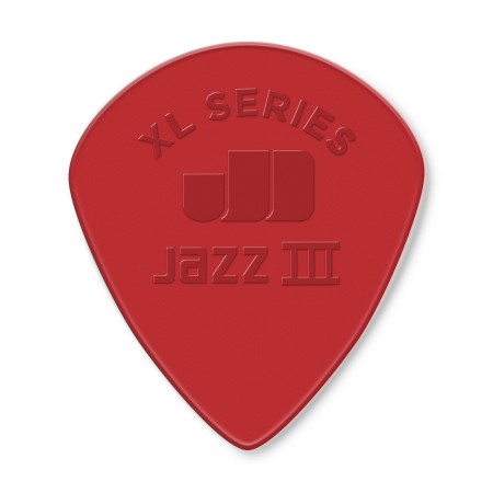 Jim Dunlop - Jim Dunlop 47RXLN Jazz III XL Nylon Kırmızı Pena