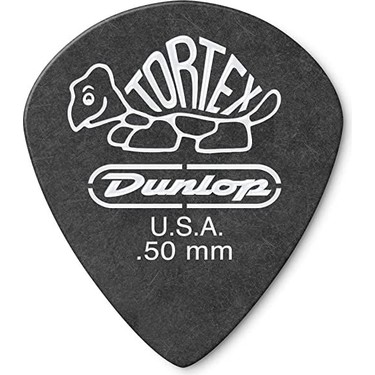 Jim Dunlop 482P0.50mm Tortex Black Jazz III Pena