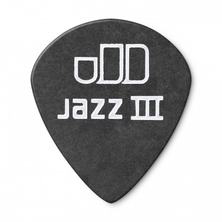 Jim Dunlop 482P0.73 Tortex Black Jazz III Pena - Thumbnail