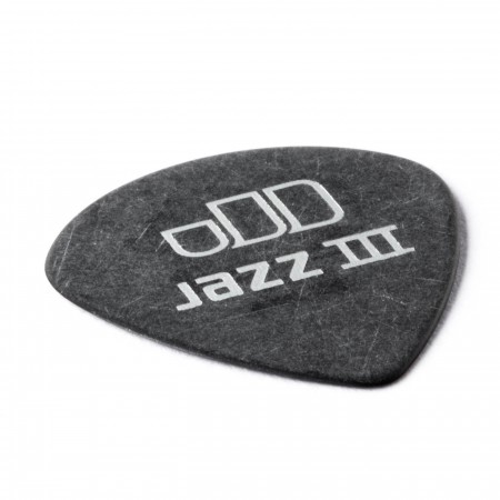 Jim Dunlop 482P0.73 Tortex Black Jazz III Pena - Thumbnail