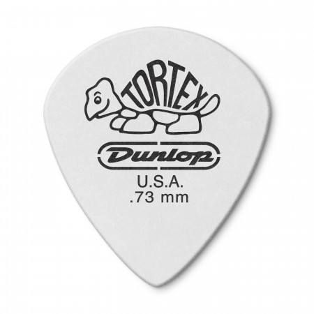 Jim Dunlop 482P0.73 Tortex White Jazz III Pena - Thumbnail