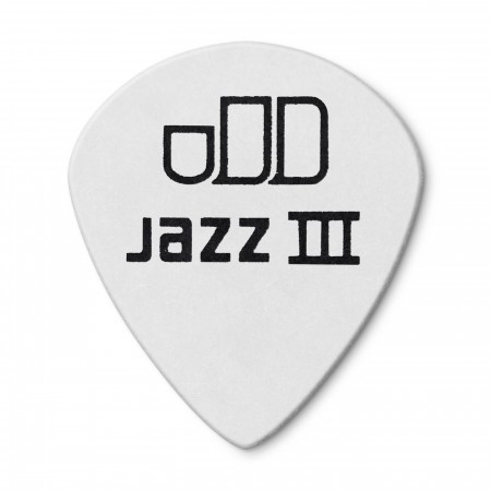 Jim Dunlop 482P0.73 Tortex White Jazz III Pena - Thumbnail