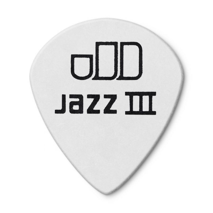 Jim Dunlop 478-088 Tortex White Jazz III Pena - 4