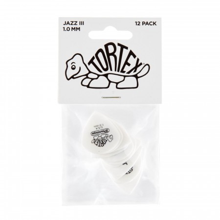 Jim Dunlop 478-100 Tortex White Jazz III Pena - 3