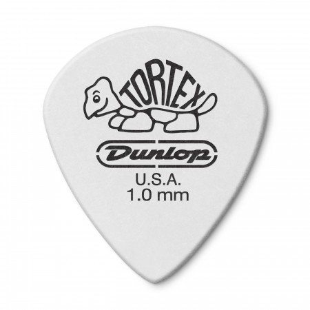 Jim Dunlop 482P1.00 Tortex White Jazz III Pena - Thumbnail