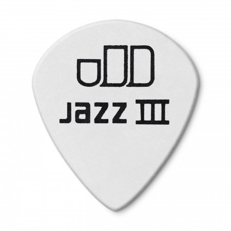 Jim Dunlop 482P1.00 Tortex White Jazz III Pena - Thumbnail