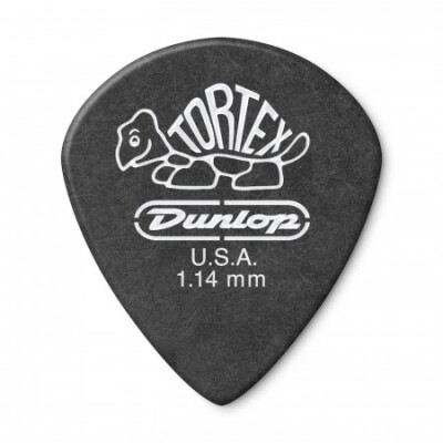 Jim Dunlop 482R1.14 Tortex Black Jazz III Tek Pena - 4