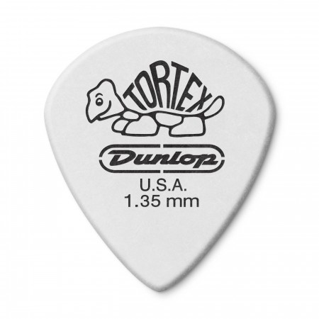 Jim Dunlop 482P1.35 Tortex White Jazz III Pena - Thumbnail