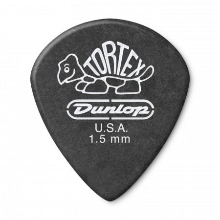 Jim Dunlop 482-150 Tortex Black Jazz III Pena Tek - 1