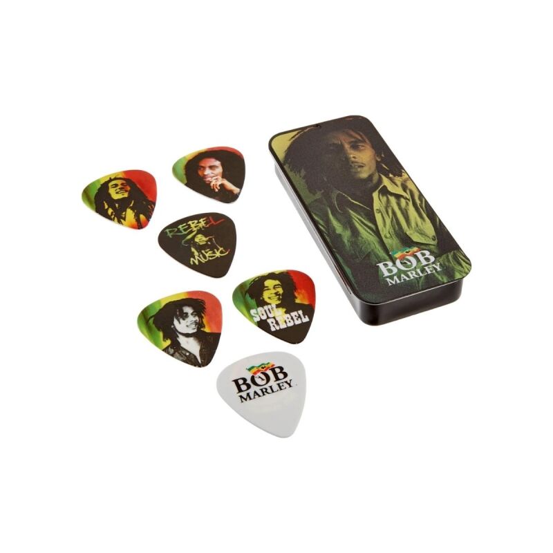 Jim Dunlop Bob Marley 6'lı Kutu Pena Seti (Medium) - 1