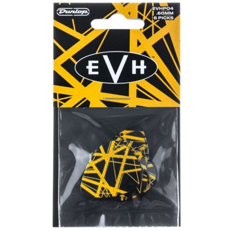 Jim Dunlop EVHP04 EVH VH II Max-Grip Gitar Penası 6’lı Paket 0.60mm - 1
