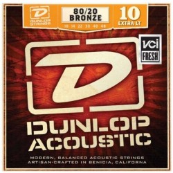 Jim Dunlop - Jim Dunlop Extra Light 80/20 Bronze DAB1048 Akustik Gitar Tel Seti (10-48)