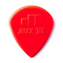Jim Dunlop Jazz III Nylon Kırmızı Pena - Thumbnail