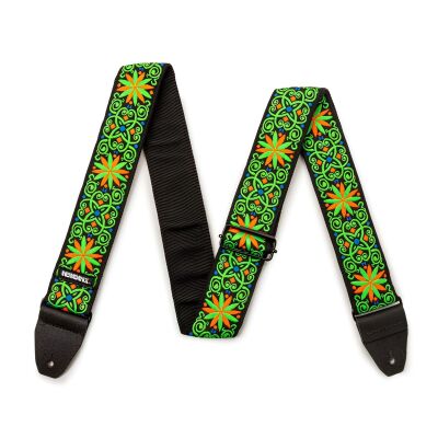 Jim Dunlop JH26 Jimi Hendrix Blacklight Fillmore Green Gitar Askısı - Jim Dunlop