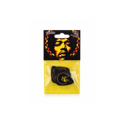 Jim Dunlop JHP16HV Hendrix Aura Mandala 6'lı Pena - 4