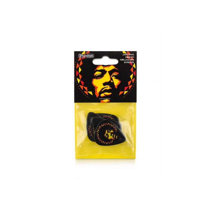 Jim Dunlop JHP16HV Hendrix Aura Mandala 6'lı Pena - 4