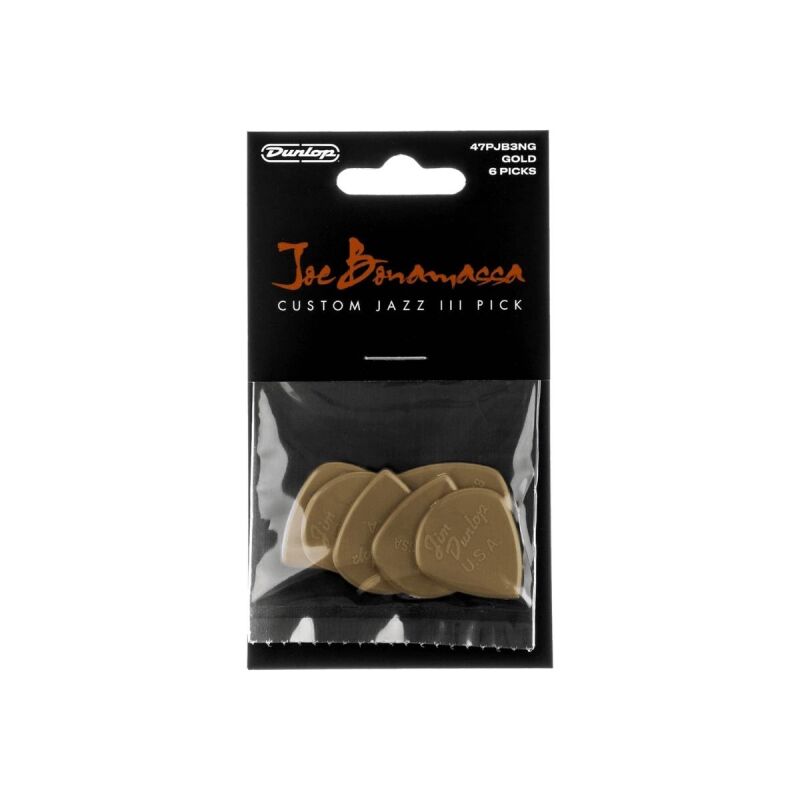 Jim Dunlop 47PJB3NG Joe Bonamassa Jazz III Guitar Picks (6-Pack) - 4